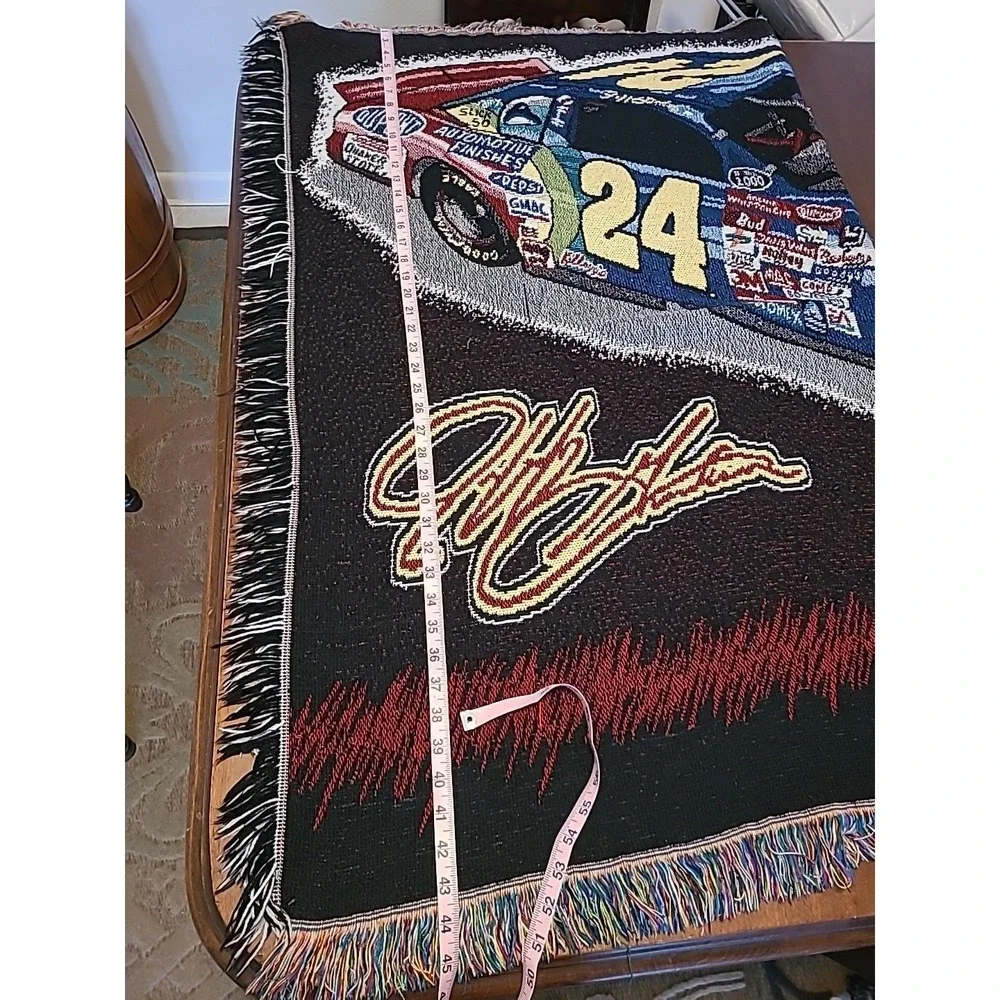 Jeff Gordon DuPont Tapestry NASCAR #24 Throw Blanket 58